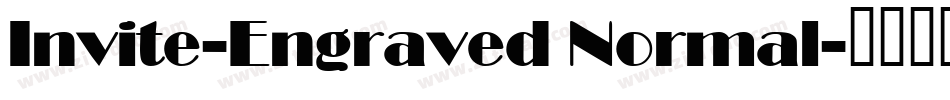 Invite-Engraved Normal字体转换